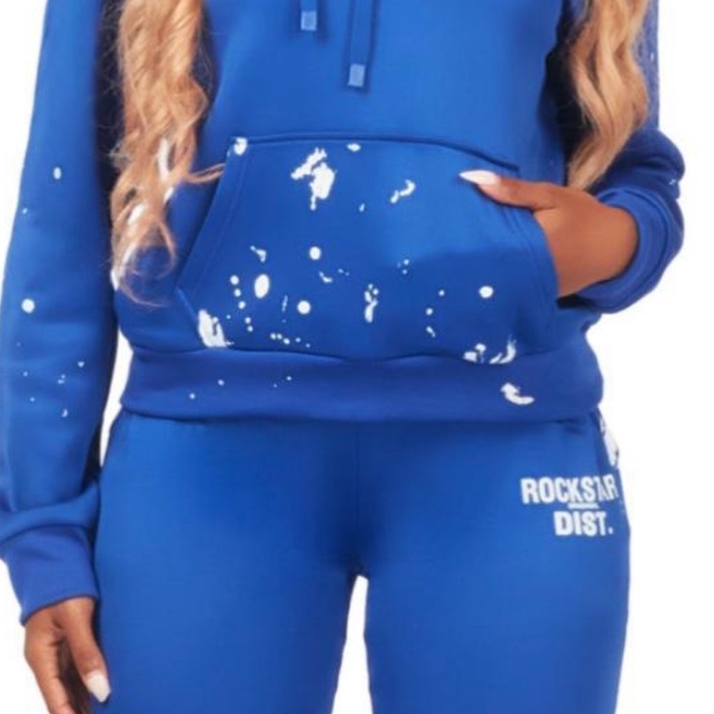 Blue Rockstar District Hoodie